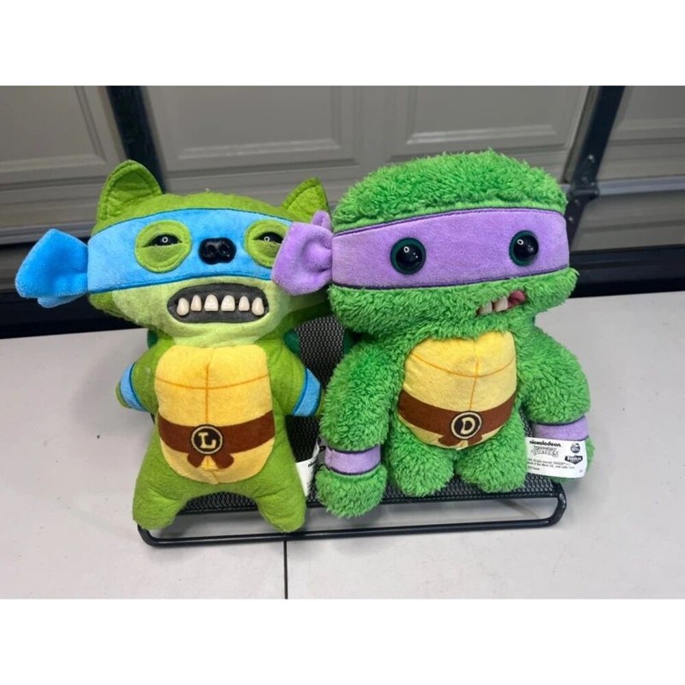 Fuggler Teenage Mutant Ninja Turtles Leonardo and Donatello Plush Toys